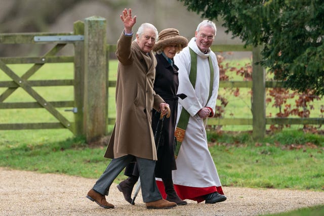 Charles and Camilla heading to church