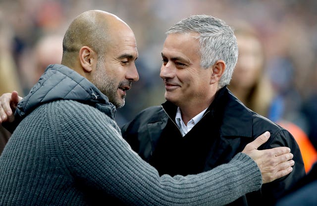 Pep Guardiola, left, and Jose Mourinho have had an enduring rivalry