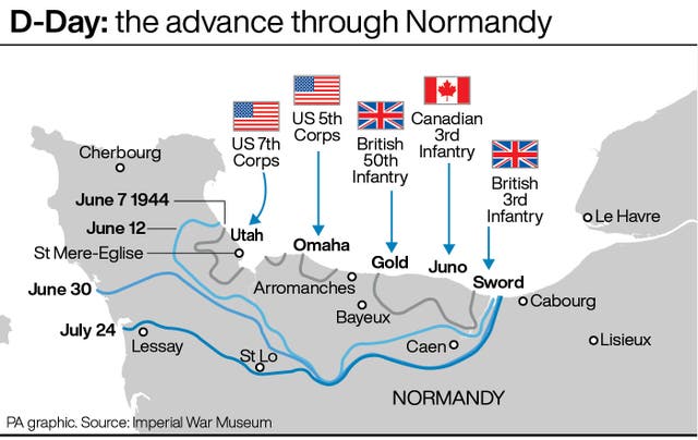 D-Day: the advance through Normandy