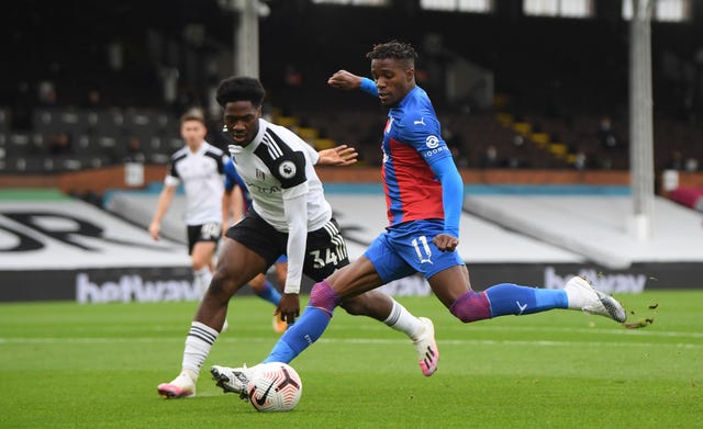 Wilfried Zaha was on target as Crystal Palace won at Craven Cottage