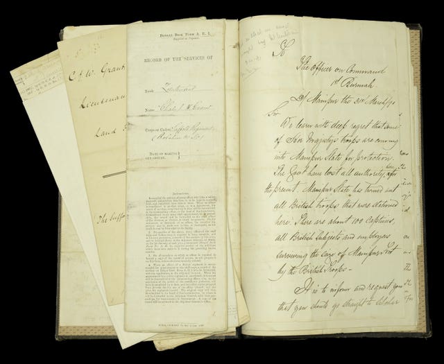 Associated documents of Colonel Charles Grant