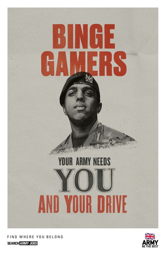 Army recruitment poster