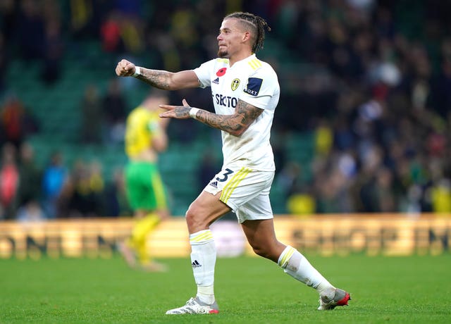 Kalvin Phillips celebrates