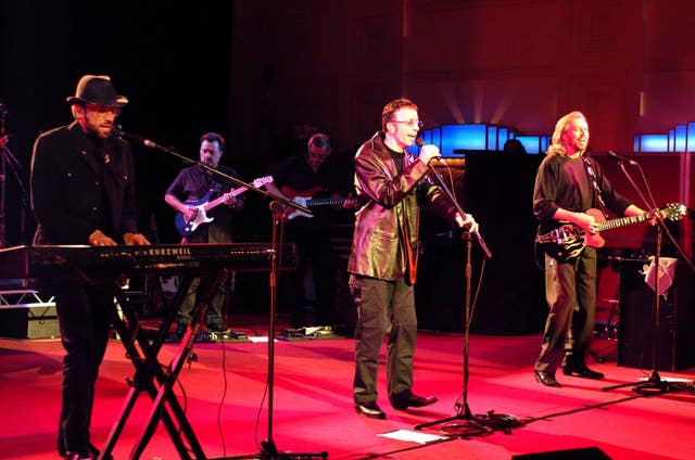 Maurice, Robin and Barry Gibb performing in 2001 at BBC’s Broadcasting House (Mark Allan/BBC/PA)