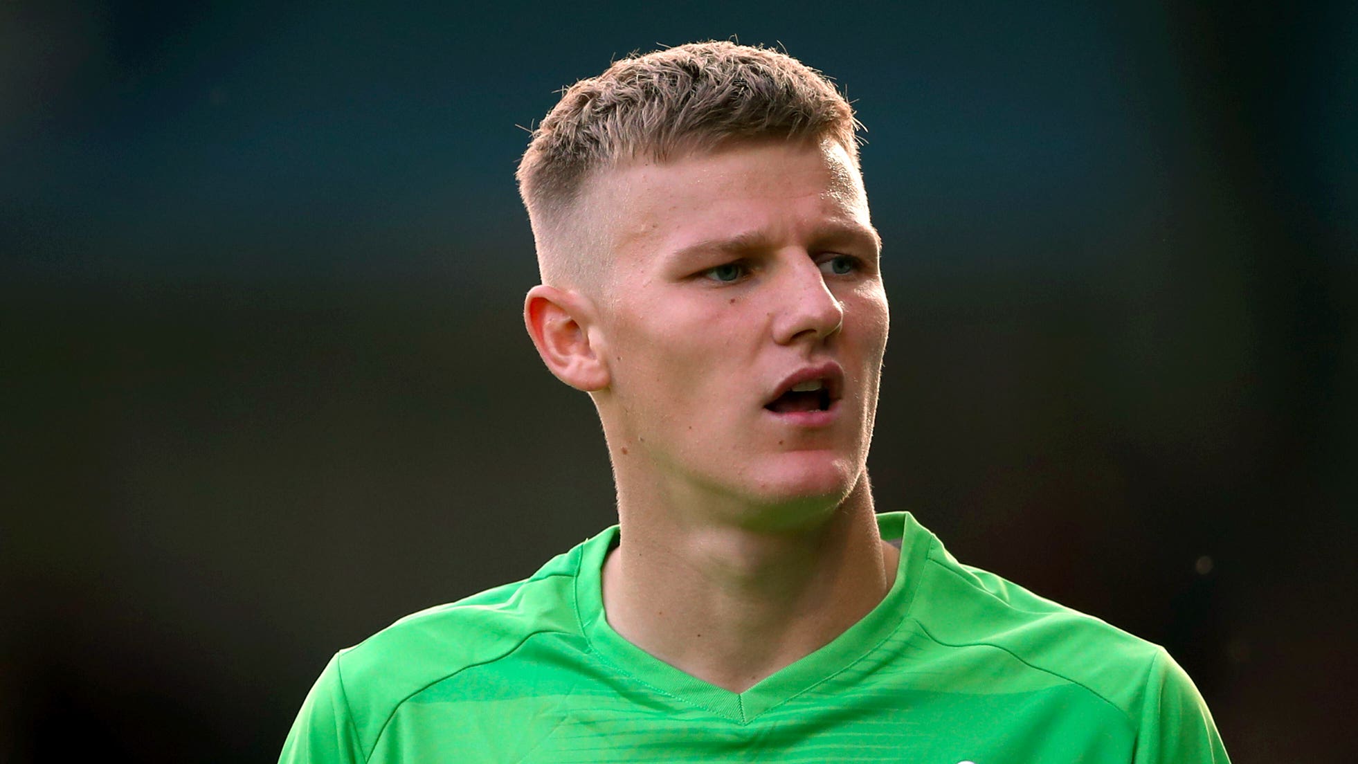 Jake Eastwood saved a penalty on his Grimsby debut in the draw with AFC Wimbledon (Tim Goode/PA)