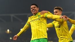 Norwich City’s Gabriel Sara celebrates scoring their side’s second goal of the game during the Sky Bet Championship match at Carrow Road, Norwich. Picture date: Tuesday February 14, 2023.
