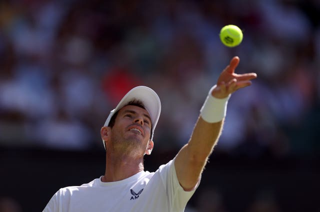 Murray at Wimbledon in 2023 (Steven Paston/PA)