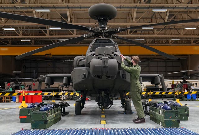 Apache AH-64E attack helicopter