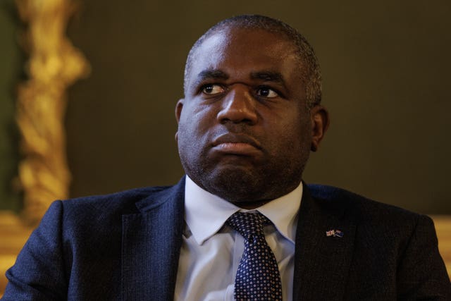 Foreign Secretary David Lammy 