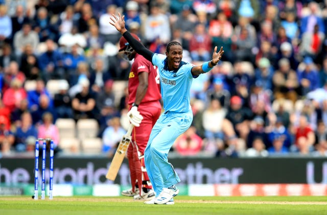 Jofra Archer took three wickets against the West Indies at last year's World Cup