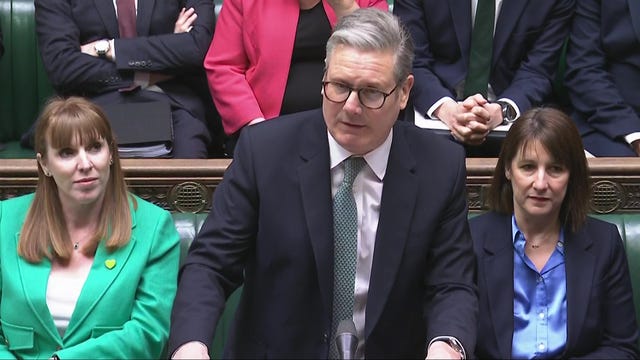 Sir Keir Starmer speaking during Prime Minister’s Questions