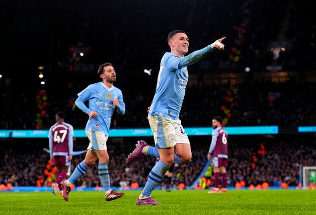 Phil Foden starred in Manchester City''s victory over Aston Villa