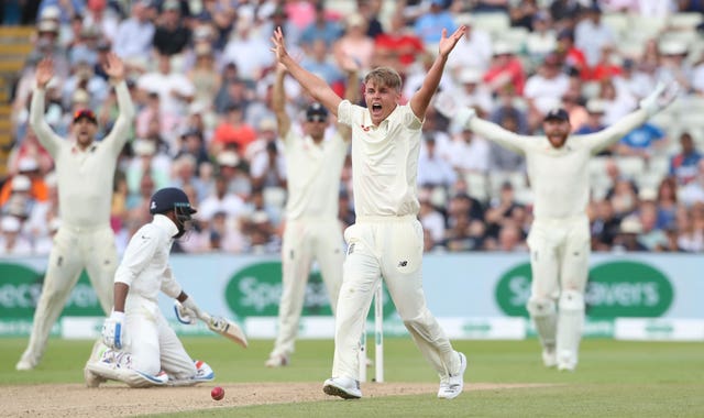 Sam Curran celebrates a wicket