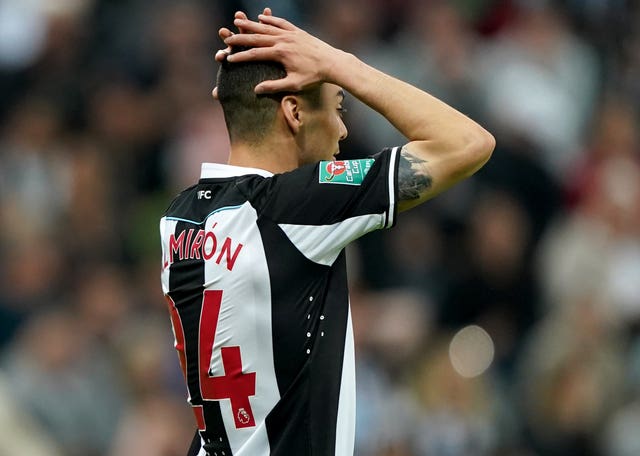 Miguel Almiron could miss Newcastle's trip to Old Trafford