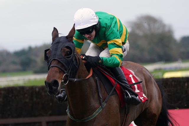 Any Second Now (right) ridden by Mark Walsh before going on to win the Tote Bobbyjo Chase at Fairyhouse in 2022 