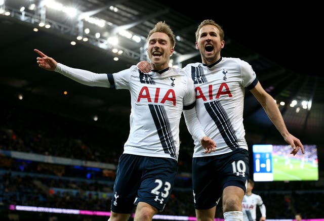 Christian Eriksen and Harry Kane