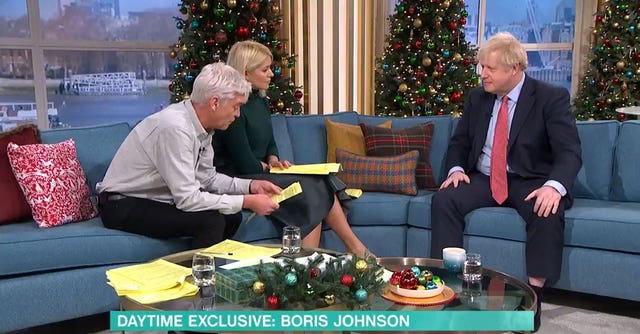Boris Johnson on ITV’s This Morning