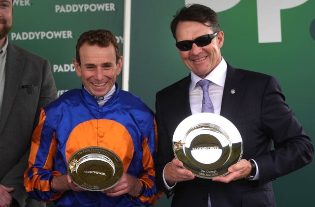 All smiles from Ryan Moore and Aidan O'Brien