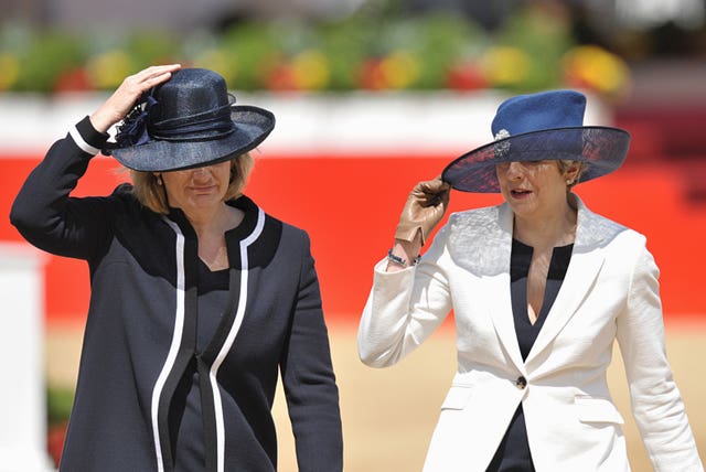 Amber Rudd with Theresa May