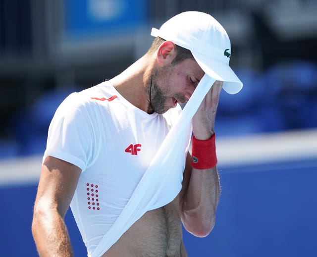 Djokovic does not enjoy playing in humid conditions