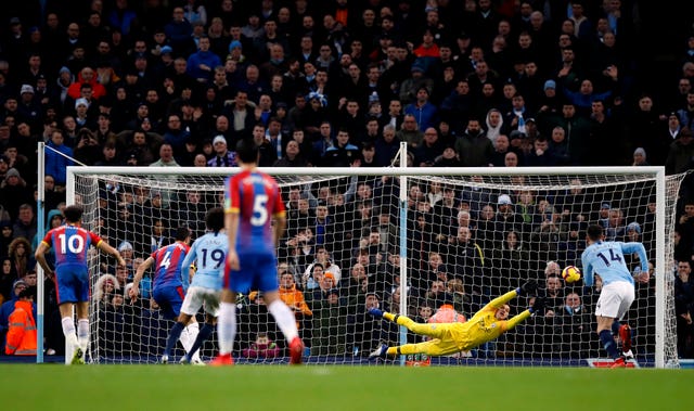 Luka Milivojevic scores from the spot as City suffer a shock 3-2 defeat at home to Crystal Palace