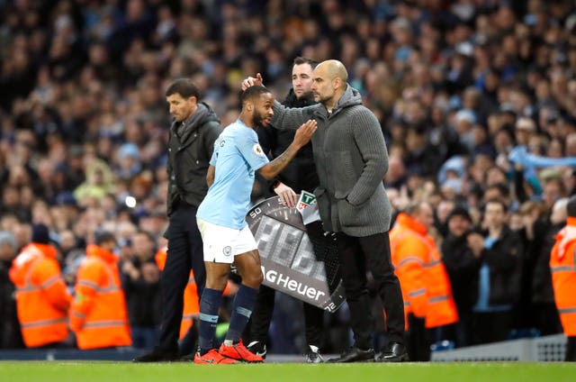 Pep Guardiola is keeping Raheem Sterling grounded