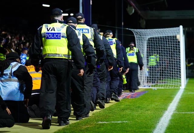 Forces can only claim back the costs of policing from clubs for officers deployed inside stadiums