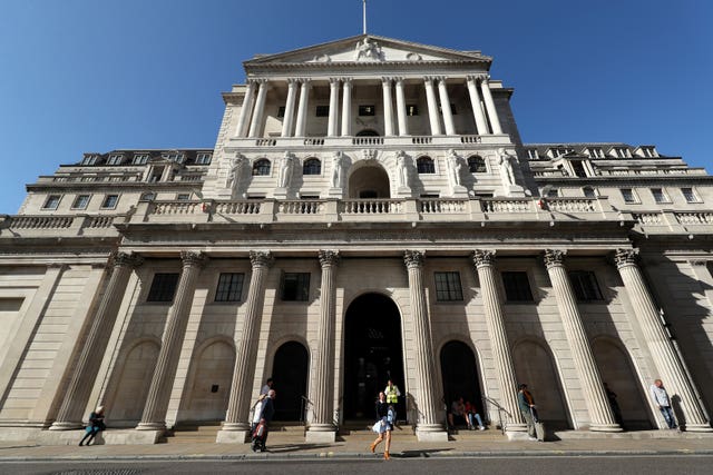 The exterior of the Bank of England