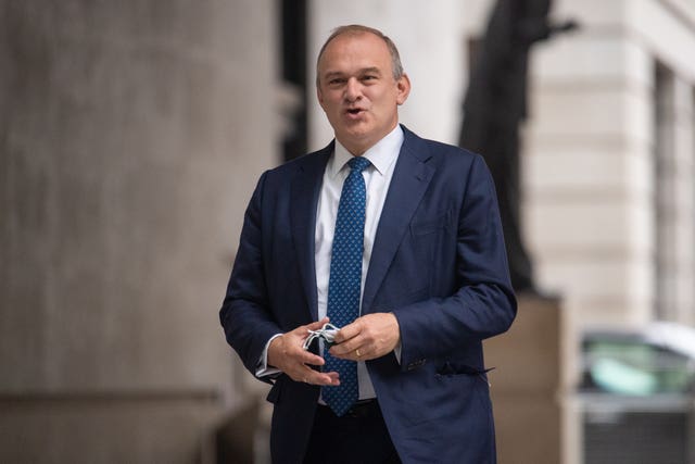 Sir Ed Davey (Dominic Lipinski/PA)