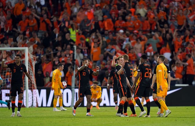 Wales in Nations League action against the Netherlands