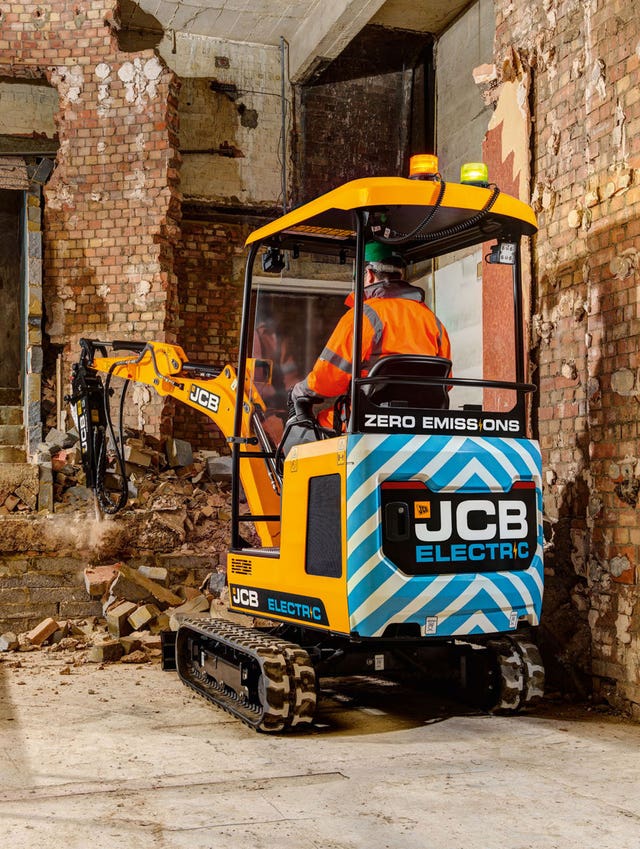 JCB's electric digger 