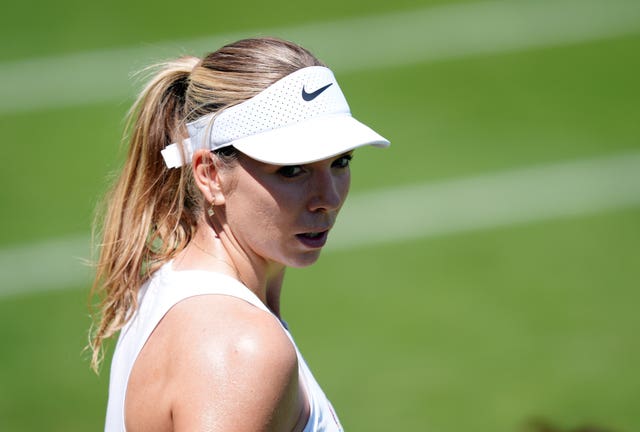 Katie Boulter during practice