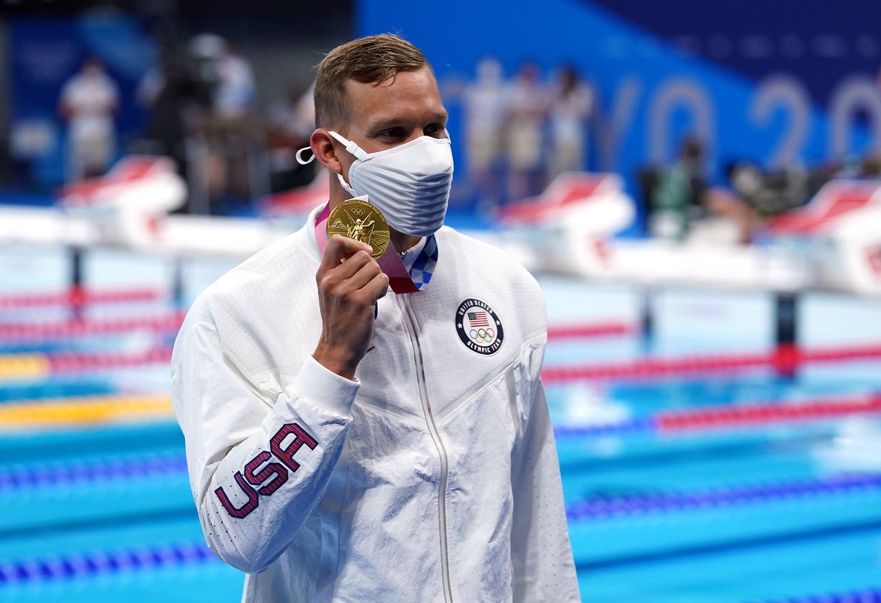 Caeleb Dressel claims first individual Olympic gold with 100m freestyle ...