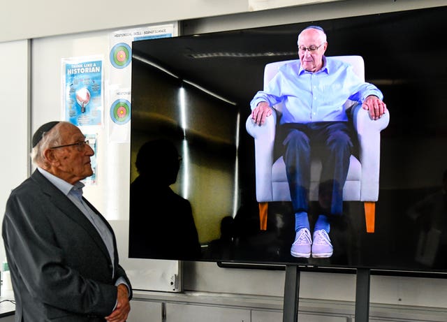 Manfred Goldberg, a holocaust survivor and the first survivor to feature in the Testimony 360 programme 