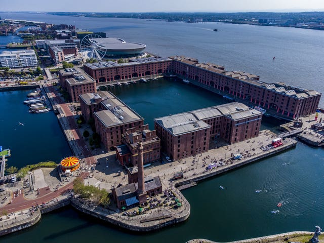 Liverpool waterfront stock