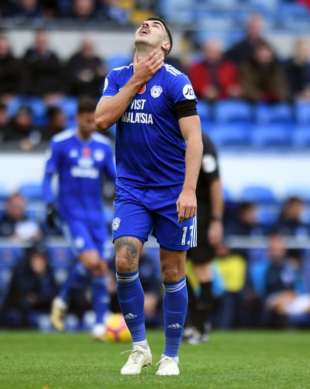 Cardiff striker Callum Paterson