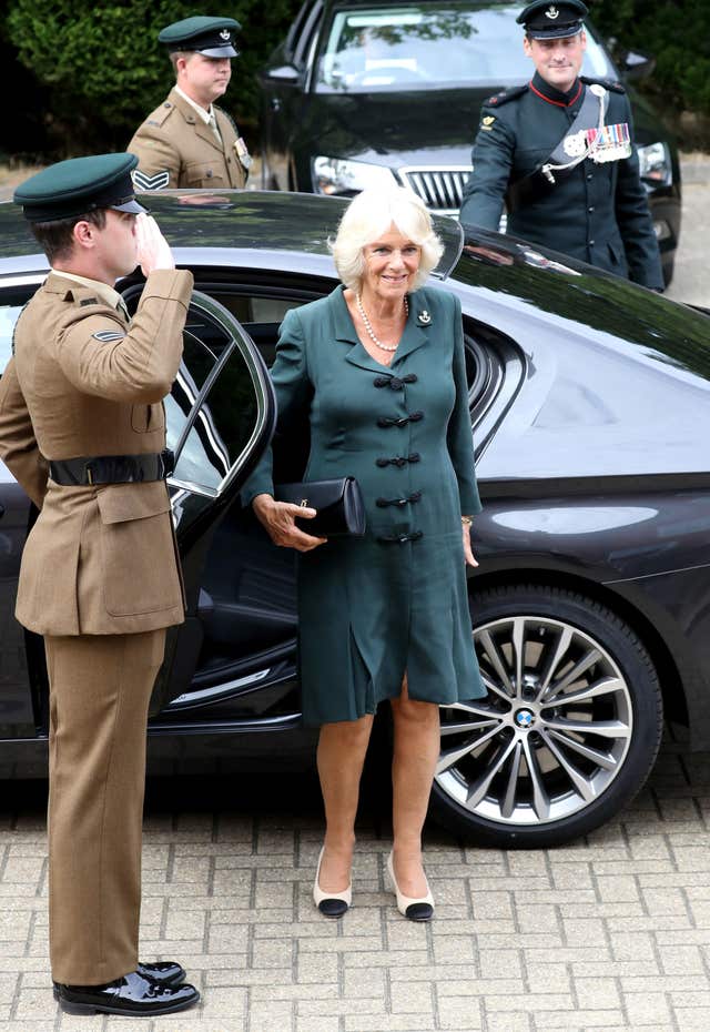 Duchess of Cornwall visits New Normandy Barracks