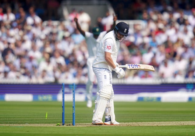 Jonny Bairstow was dismissed for a duck 