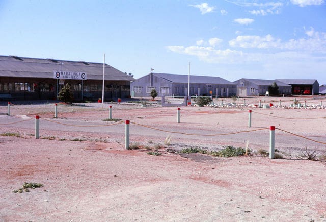 Maralinga airfield terminal in Australia