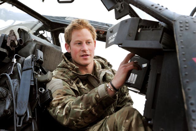 Harry at Camp Bastion, southern Afghanistan in 2012 (