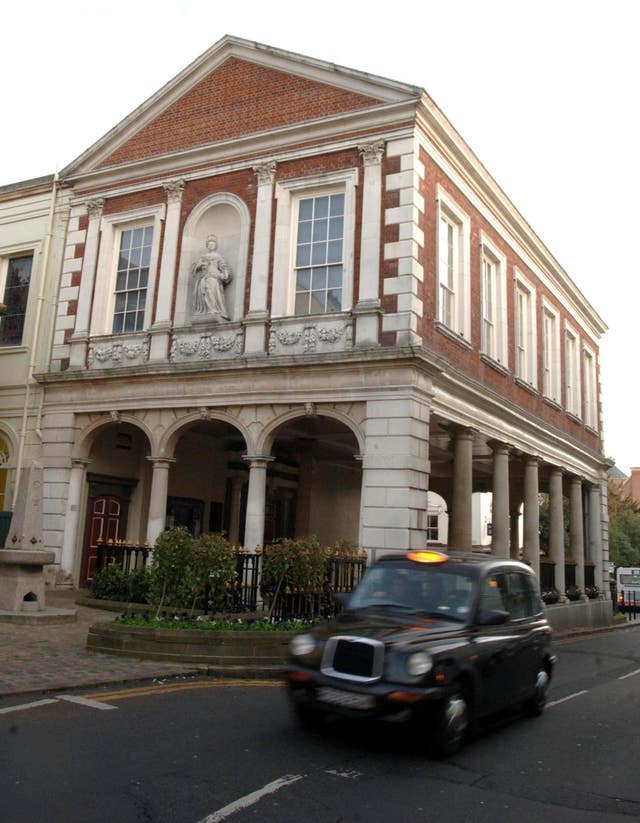 The Guildhall in Windsor where Charles and Camilla married (PA)