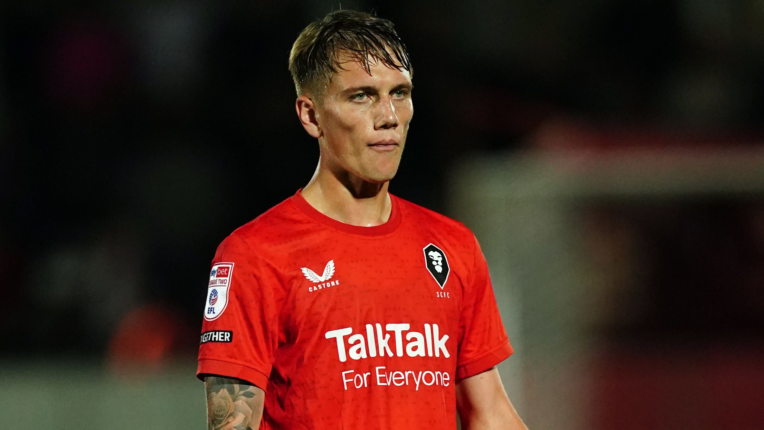 Ethan Galbraith struck for Salford (Martin Rickett/PA)