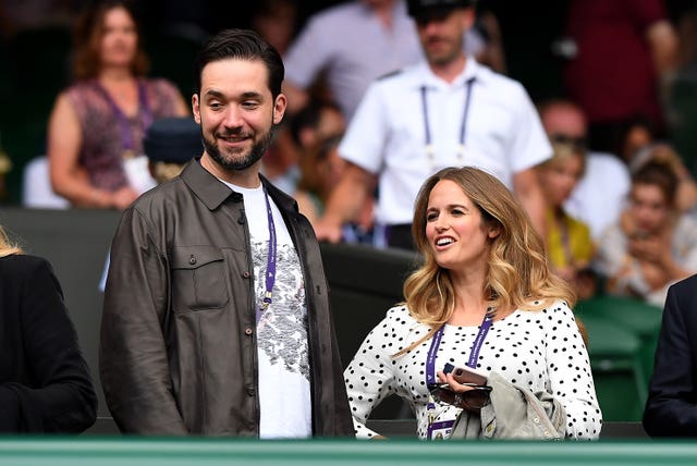 Williams' husband Alexis and Murray's wife Kim were  watching on Centre Court