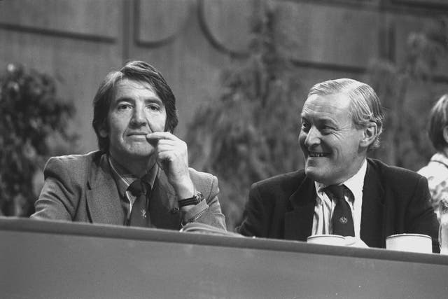 Politics – Labour Party Conference – Tony Benn and Dennis Skinner – Brighton