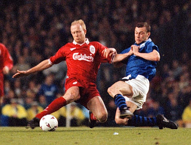 Wright (left) now appears regularly on LFC TV having played for Liverpool between 1991-1998.