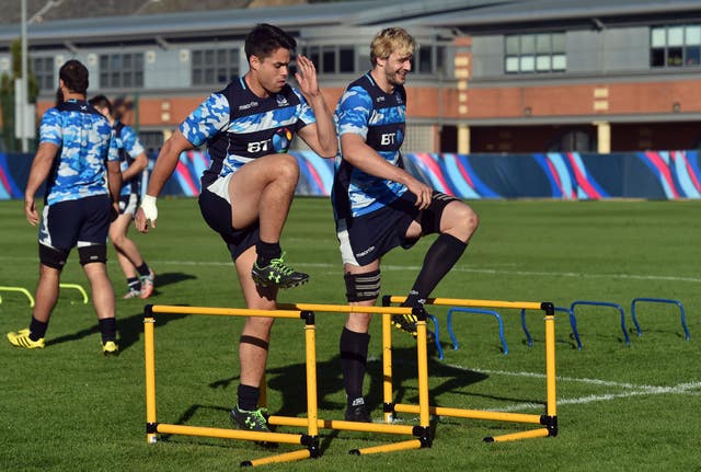 Scotland players in pre-season action