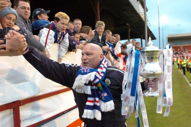 David Jeffrey celebrating with fans