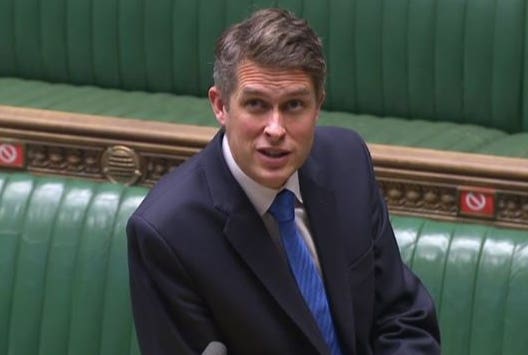 Education Secretary Gavin Williamson 