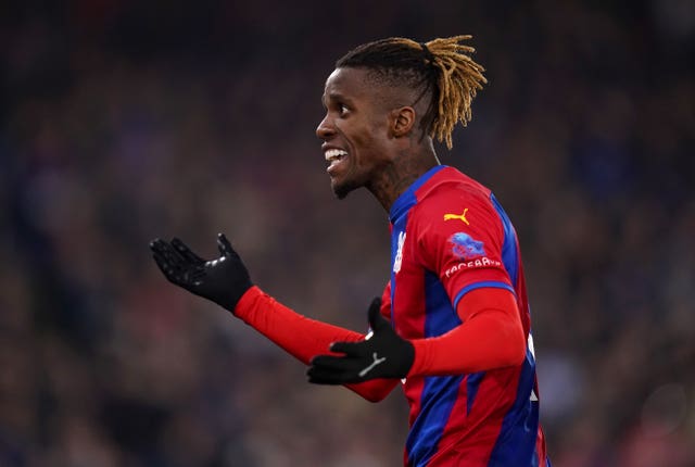 Wilfried Zaha is among Palace's big-name absentees in Australia