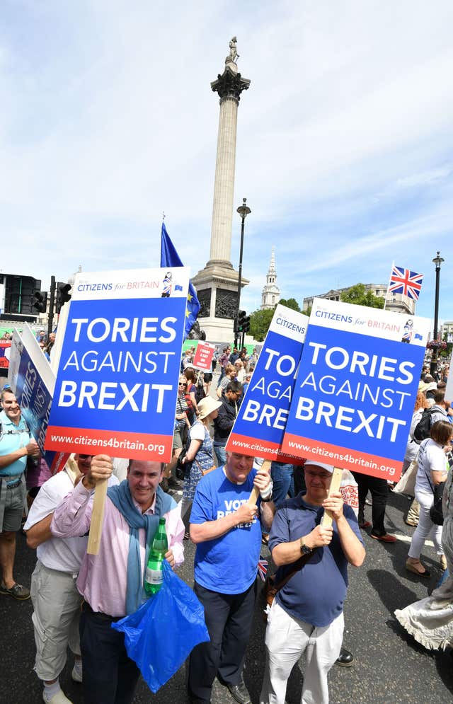 People’s Vote march for a second EU referendum – London